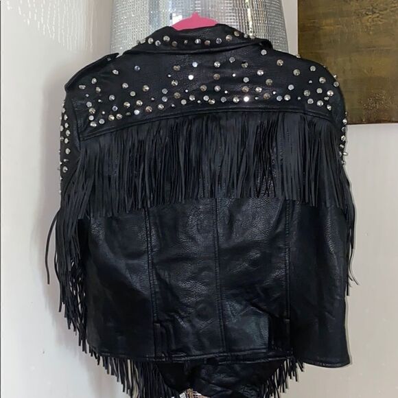 Studded leather fridge Zara Jacket - Picture 8 of 9
